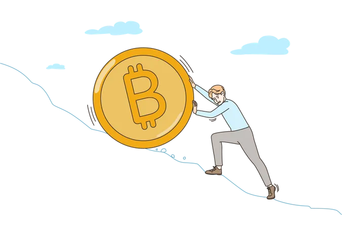 Bitcoin investment  Illustration