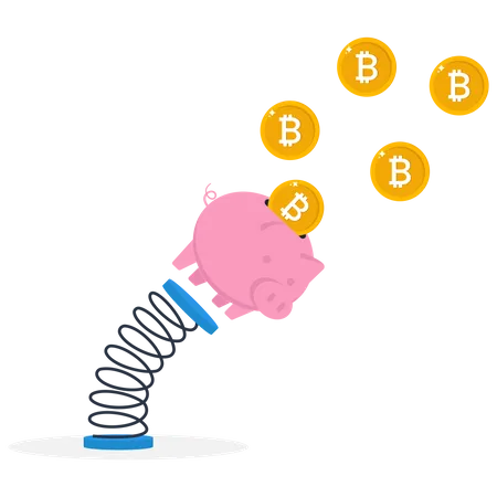 Bitcoin Investment risk  Illustration