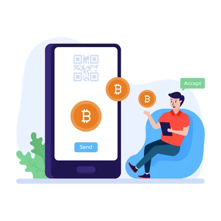Bitcoin lightning network for payments Illustration
