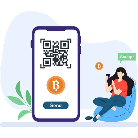 Bitcoin lightning network for payments  Illustration