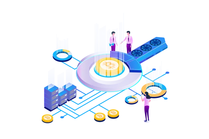 Bitcoin Mainframe  Illustration