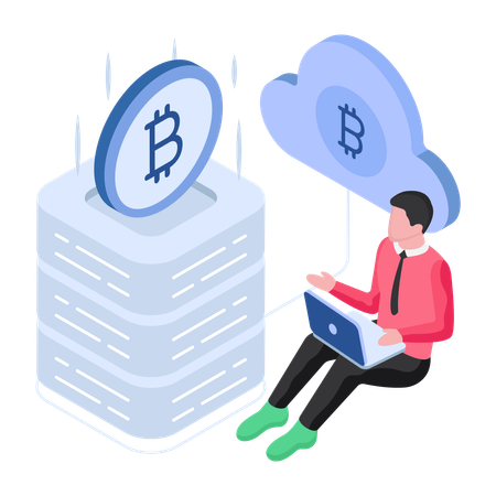 Bitcoin Management  Illustration