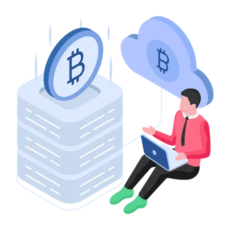 Bitcoin Management  Illustration