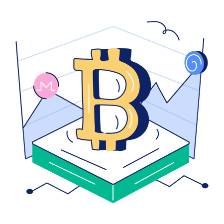 Bitcoin Market  Illustration