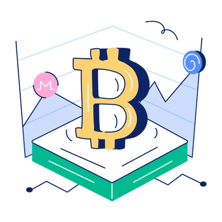 Bitcoin Market  Illustration