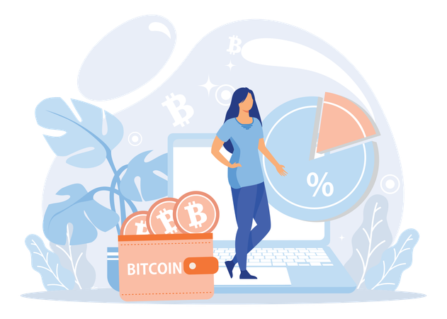 Bitcoin market  Illustration