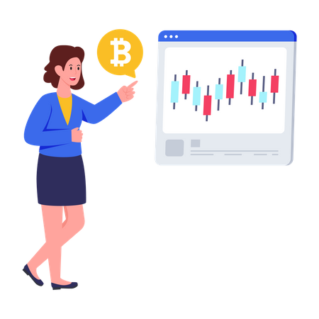 Bitcoin market analysis presentation Illustration