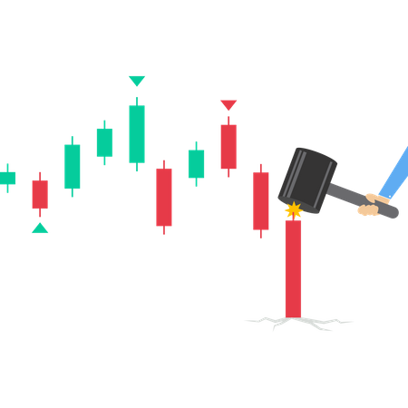 Bitcoin market was hit by a price slash  Illustration