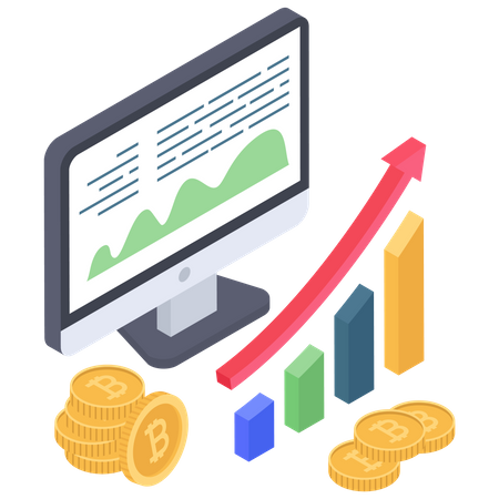 Bitcoin marketing analysis  イラスト