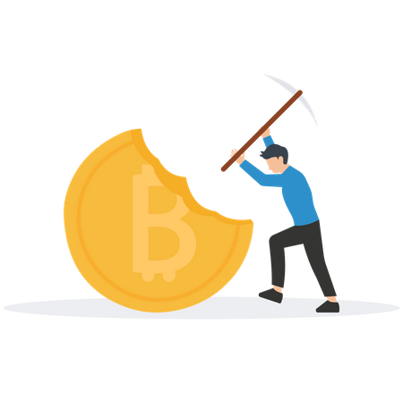Bitcoin miner  Illustration