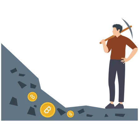 Bitcoin Mining Illustration