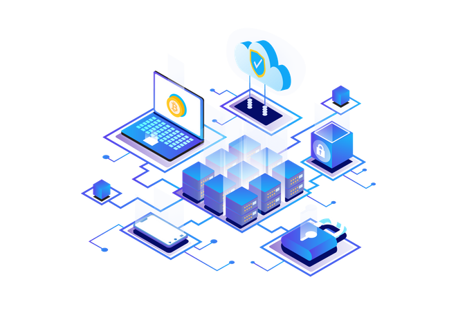 Bitcoin Mining  Illustration