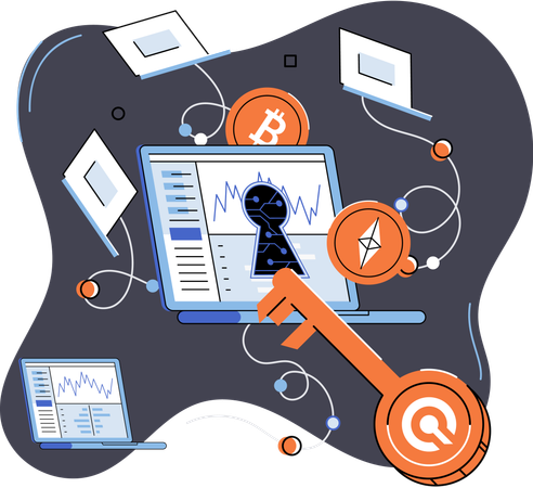 Bitcoin mining  Illustration