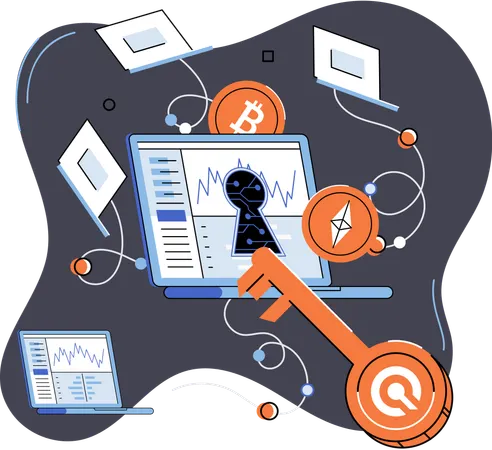 Bitcoin mining  Illustration