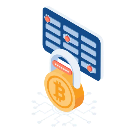 Bitcoin Mnemonic Phrase  Illustration