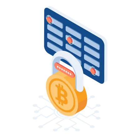 Bitcoin-Mnemonikphrase  Illustration