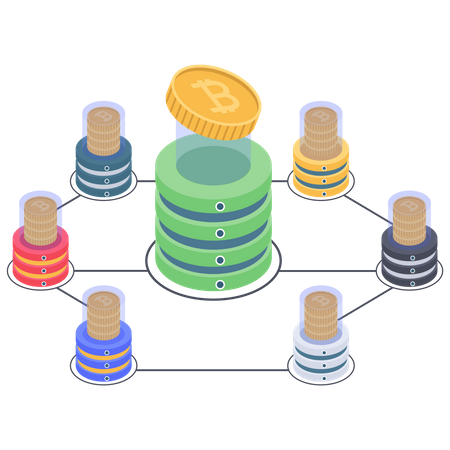 Bitcoin-Muster  Illustration