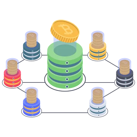 Bitcoin-Muster  Illustration