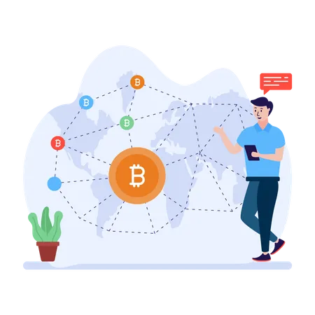 Bitcoin Network  Illustration