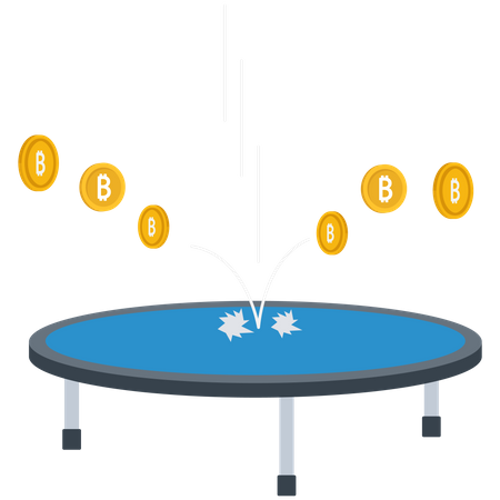 Rebond du prix du Bitcoin  Illustration