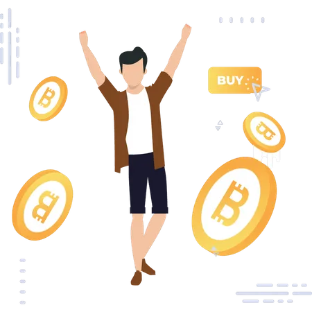 Bitcoin profit Illustration