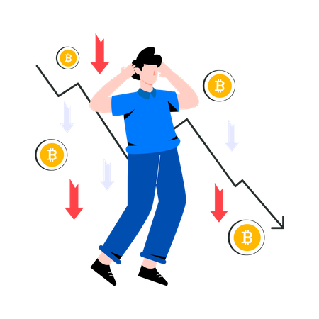 Bitcoin Recession  Illustration