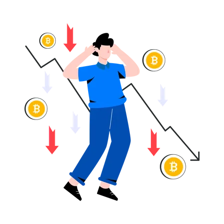 Bitcoin Recession  Illustration