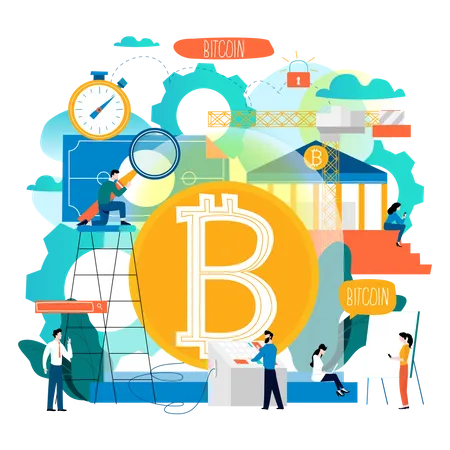 Bitcoin research  Illustration