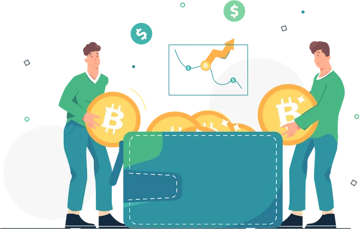 Bitcoin-Sammler  Illustration