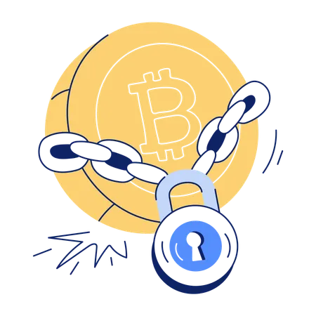 Bitcoin Security  Illustration