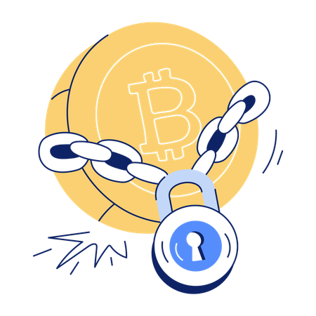 Bitcoin Security  Illustration