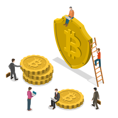 Bitcoin-Sicherheit  Illustration