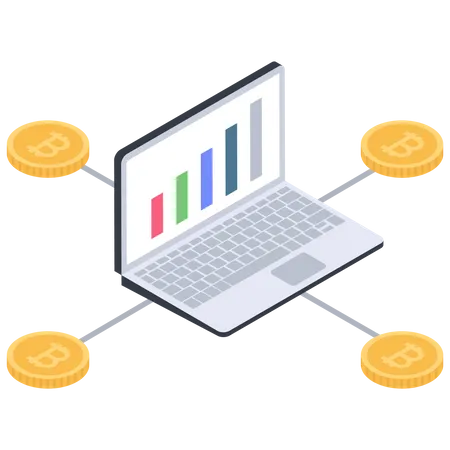 Bitcoin statistics  Illustration