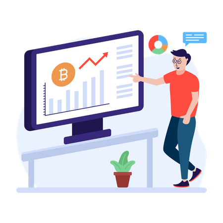 Bitcoin technical analysis  Illustration