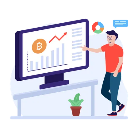 Bitcoin technical analysis  Illustration