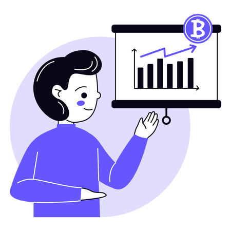 Bitcoin technical analysis  Illustration