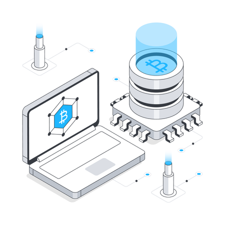 Bitcoin Technology  Illustration