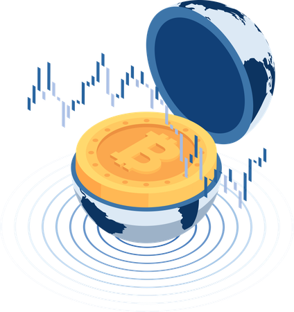 Bitcoin Trading  Illustration