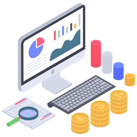 Bitcoin Value research and analytics  Illustration