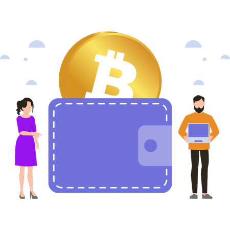 Bitcoin wallet  Illustration