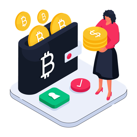 Bitcoin Wallet  Illustration