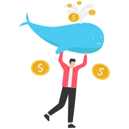 Bitcoin whale  Illustration