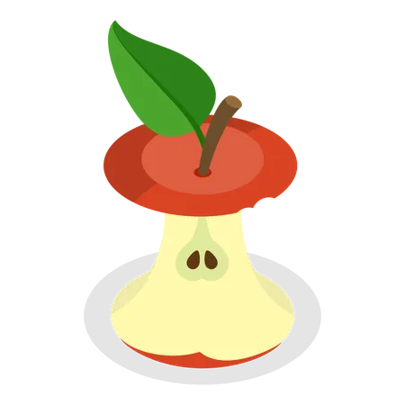 Bitten Apple  Illustration