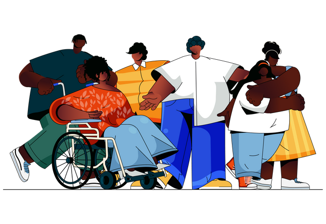 Black community Illustration