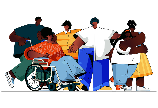 Black community  Illustration