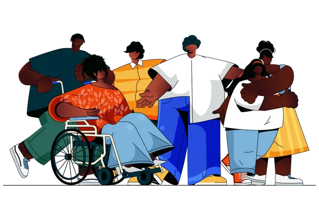 Black community  Illustration