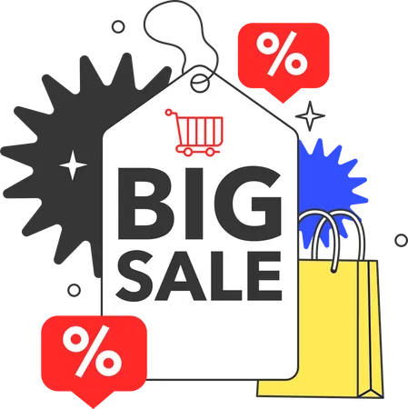 Black friday big sale  Illustration