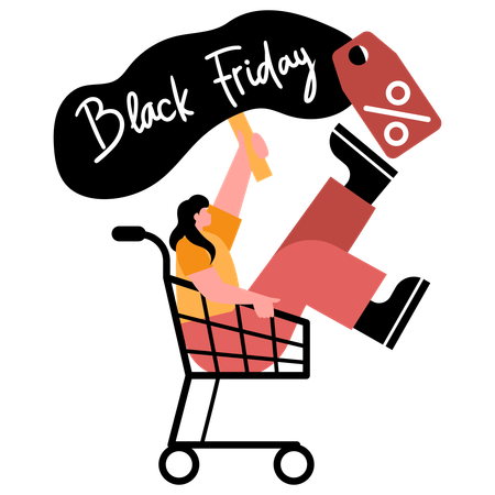 Descontos imperdíveis na Black Friday  Ilustração