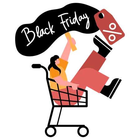 Descontos imperdíveis na Black Friday  Ilustração