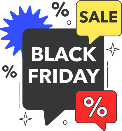 Black friday discount sale  Illustration